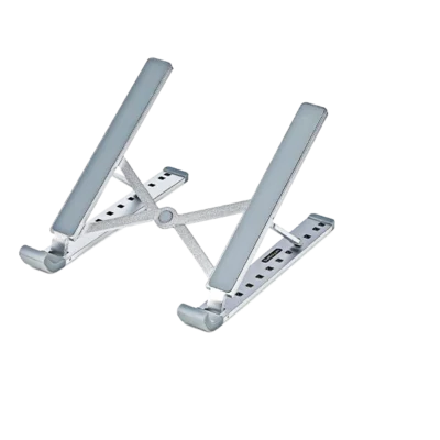 Support PC Portable Pliable – Aluminium Premium (Universel et Antidérapant)