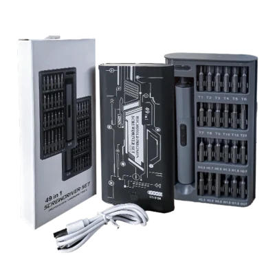 Tournevis Électrique de Précision 49 en 1 – Kit de Réparation Professionnel Rechargeable USB